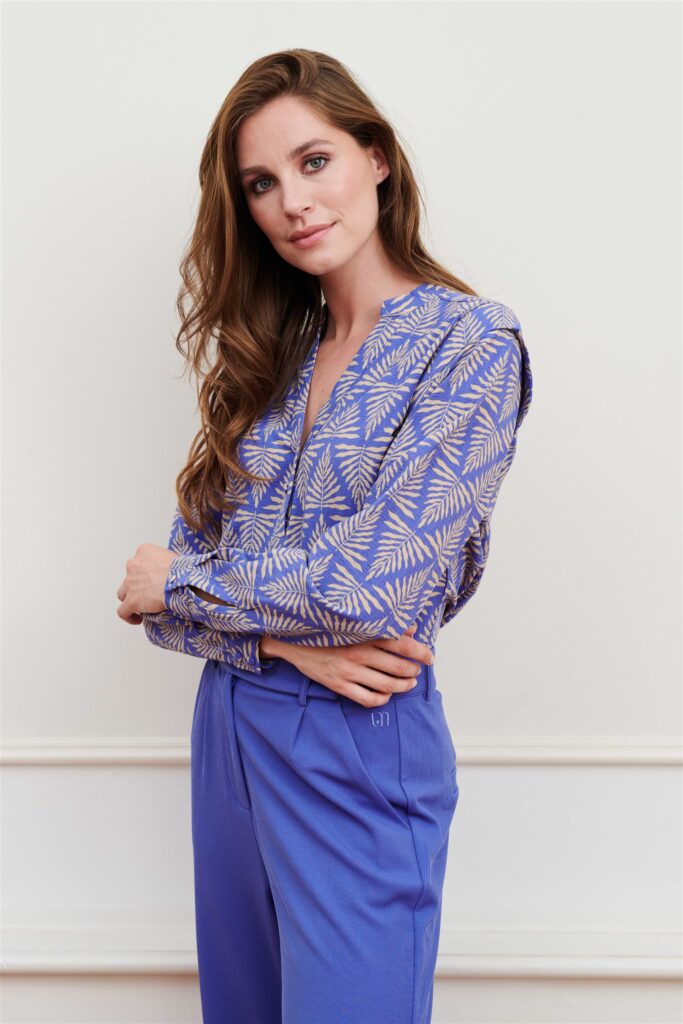 Blouse Sophie Zigzag Leaves Pr